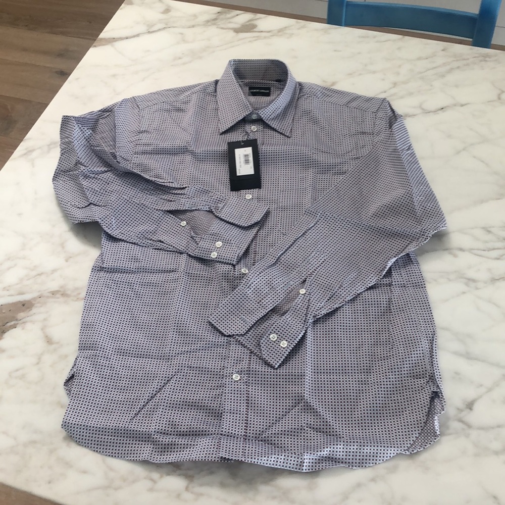 NWT Giorgio Armani men’s long sleeve shirt 41/16